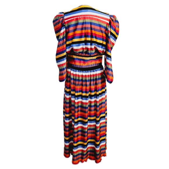 NWT Elliatt Anthropologie Egality Striped Pleated Skirt Top Set $340 XL - Picture 4 of 10